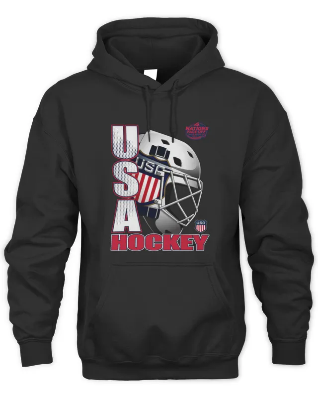 USA 2025 4 Nations Face-Off Goalie Strong Navy Hoodie