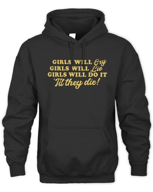 Sabrina Carpenter Merch Girls Will Cry Red Hoodie
