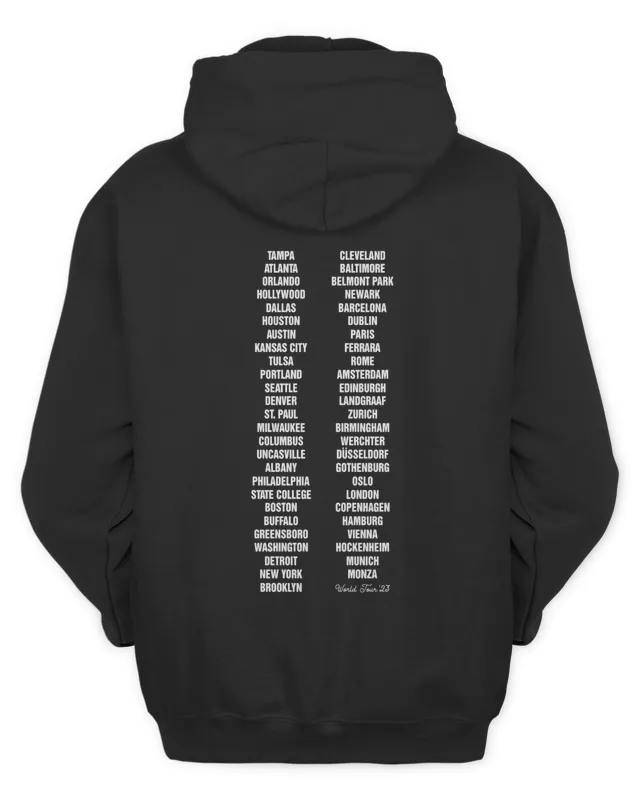 Bruce Springsn And The E Street Band World Tour Black Hoodie Swea Hoodie