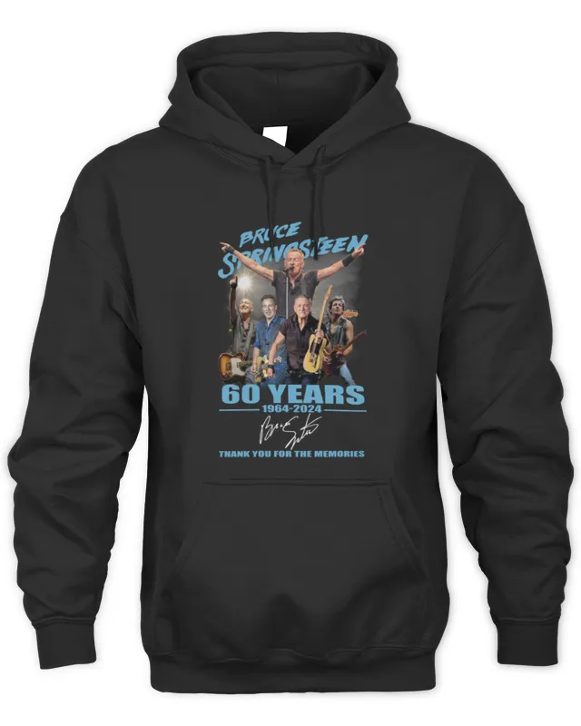 Bruce Springsn Merch 60 Years Of The Memories 1964- Hoodie