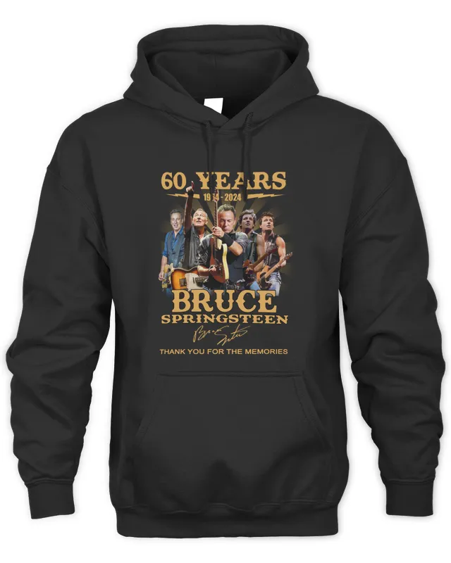 60 Years 1964- Bruce Springsn Thank You For The Memories Hoodie