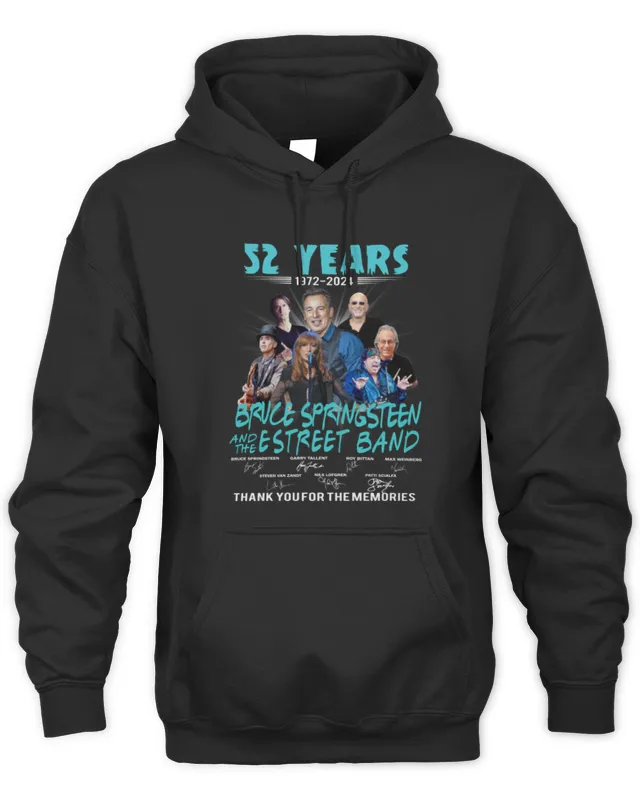 52th Anniversary 1972- Signature Bruce Springsn s Hoodie