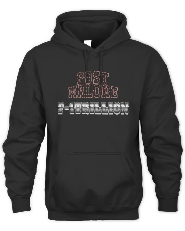 New Post Malone Merch F-1 Trillion Tracklist Hoodie