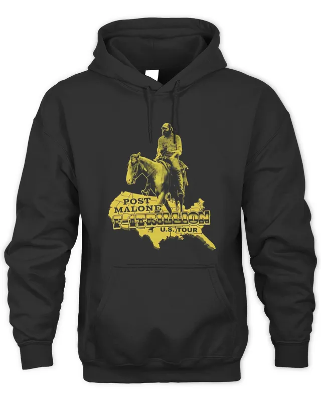 New Post Malone F-1 Trillion Tour Map Clothing Hoodie