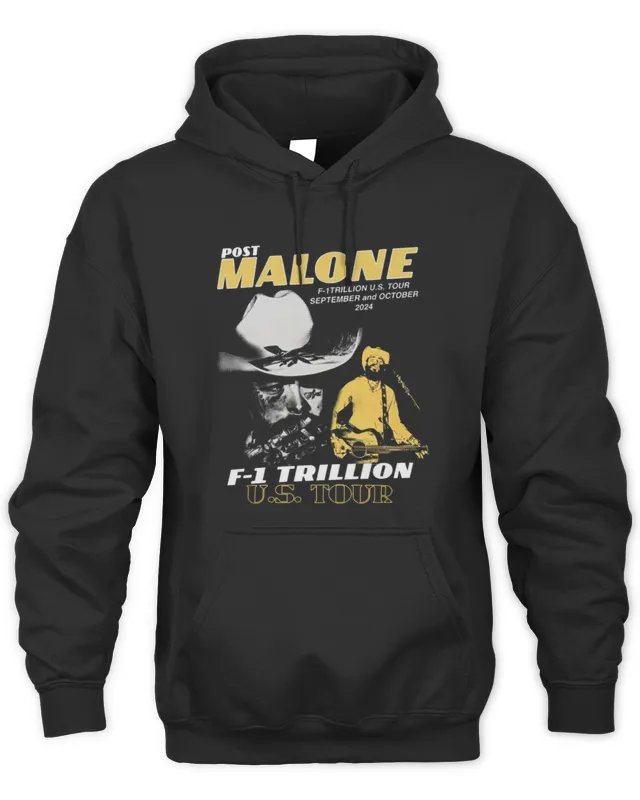 New Post Malone Merch F-1 Trillion US Tour Hoodie