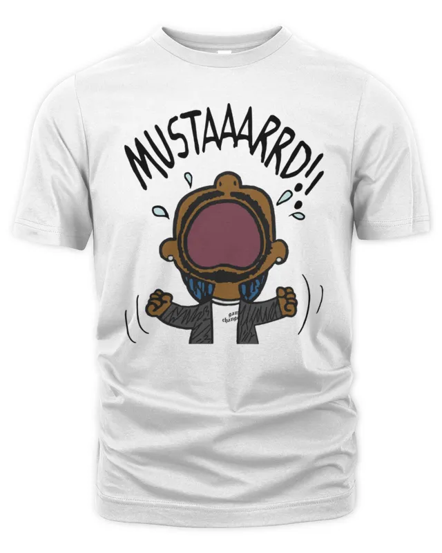 Mustaaarrd Cartoon Cry Kendrick Lamar White Hoodie