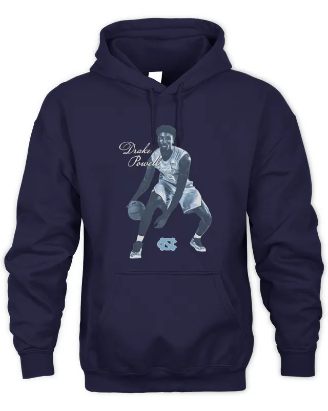 New Drake Powell North Carolina Basketball Photo Hoodie