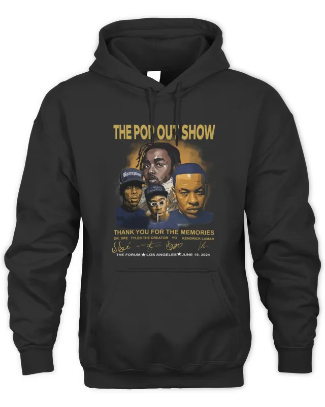 The Pop Out Show Thank You For The Memories Dr. Dre, Tyler The Creator, YG, Kendrick Lamar s Hoodie