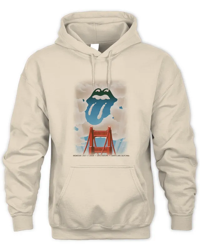 The Rolling Stones Shop The Show At Levi Stadium On July 17 Golden Gate Bridge Artwork Santa Clara, Ca Hoodie