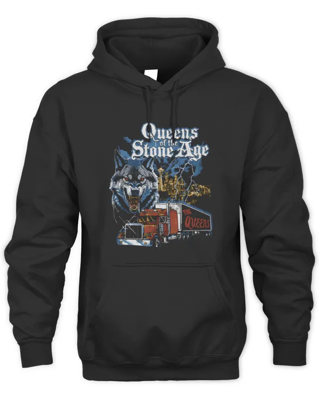 Official Queens Of The Stone Age Classics Truck Black Hoodie