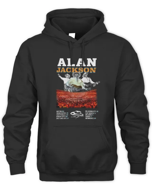 New Alan Jackson Concert Venues Of USA Hoodie