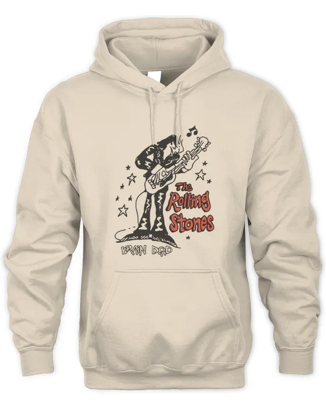 New The Rolling Stones x Brain Dead Studios Satisfaction Hoodie