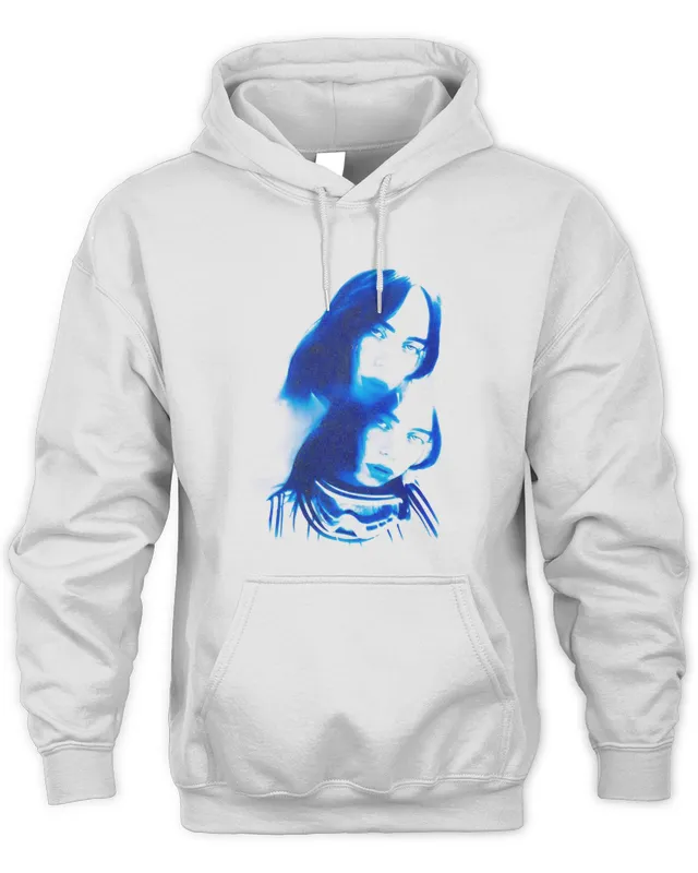 Billie Eilish Merch Billie Photo Tour White Hoodie