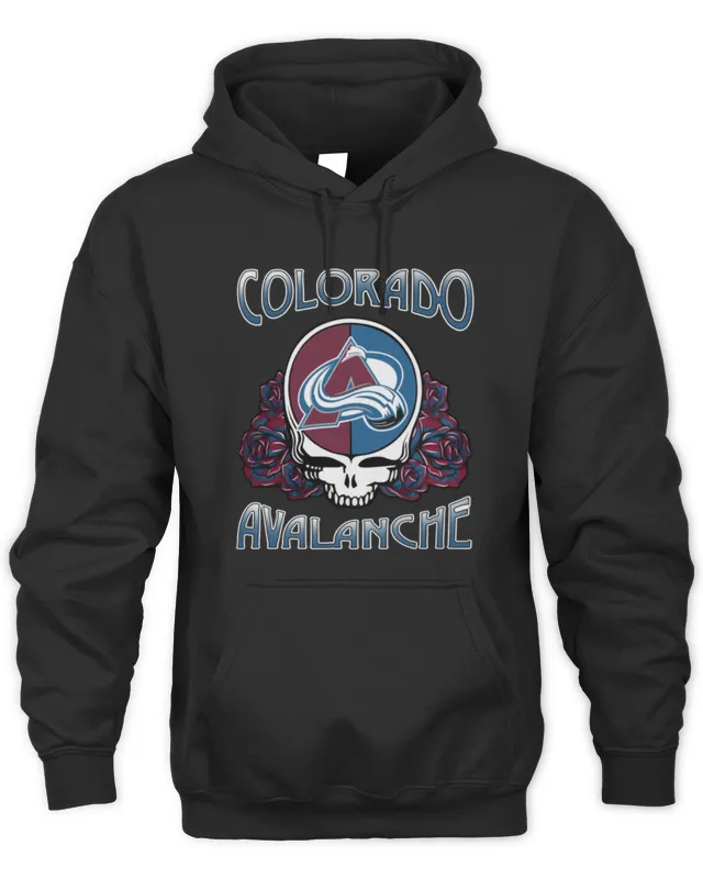New Colorado Avalanche x Grateful Dead Night Hockey Hoodie