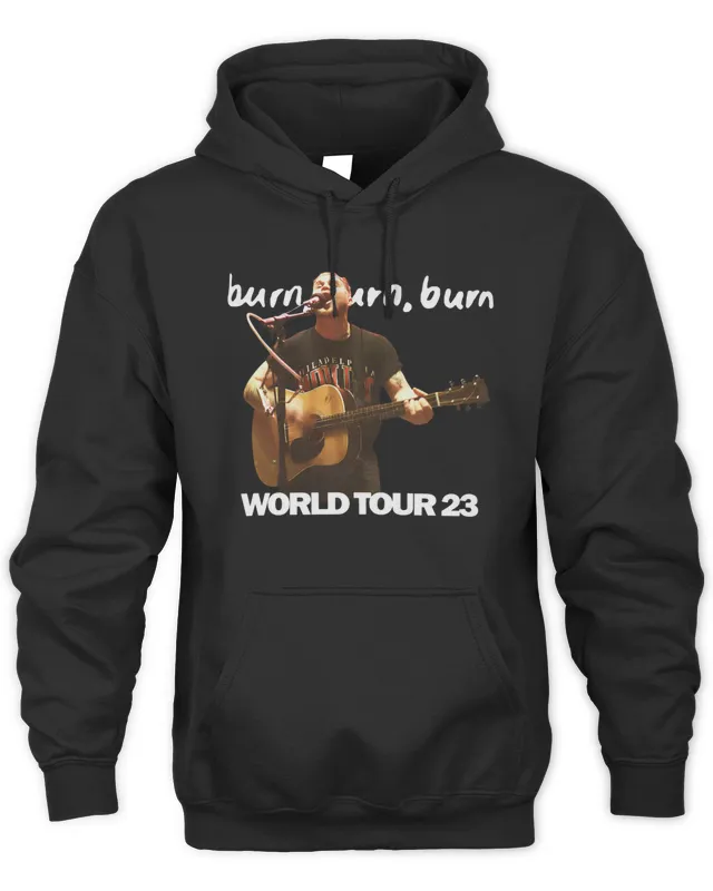 Zach Bryan Merch Burn Burn Burn WorId Tour Hoodie
