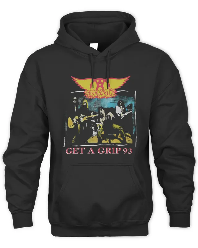 Official Aerosmith Merch Get A Grip 93 Hoodie