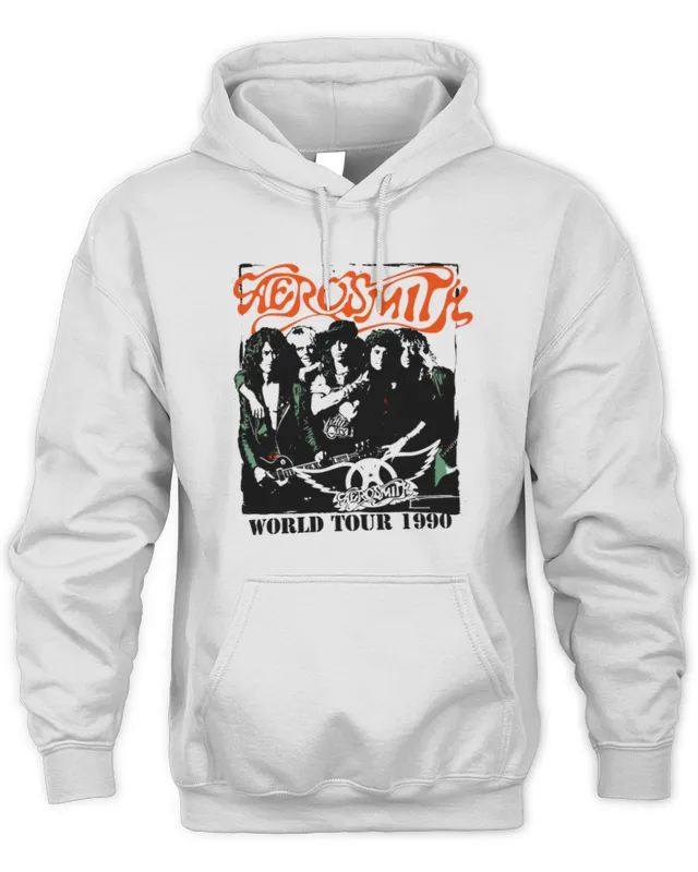 Aerosmith Merch Store Pump World Tour 1990 Hoodie