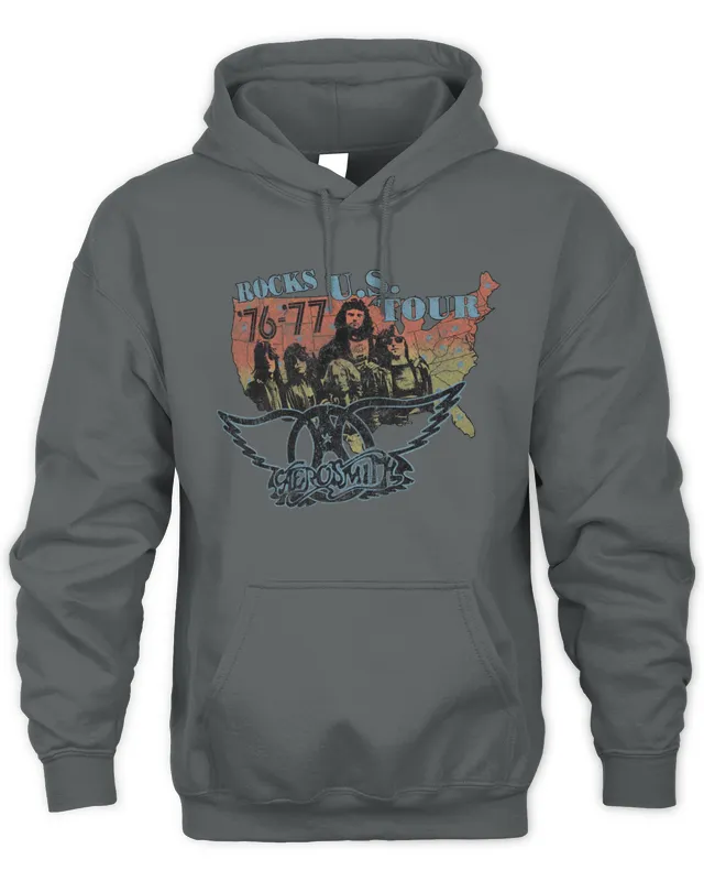 Aerosmith 1976-77 Rocks U.S. Tour Washed Hoodie