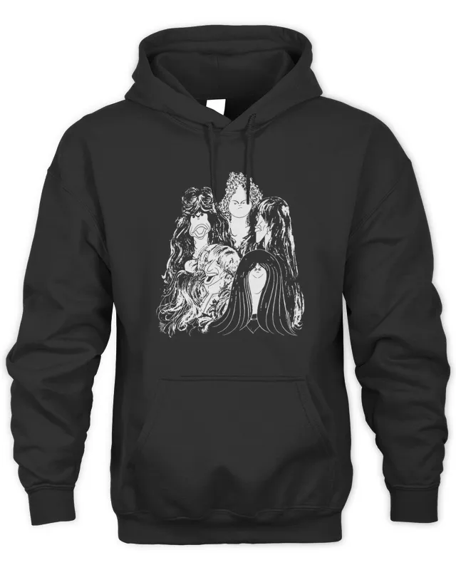 Aerosmith Merch Draw The Line Graphics Hoodie