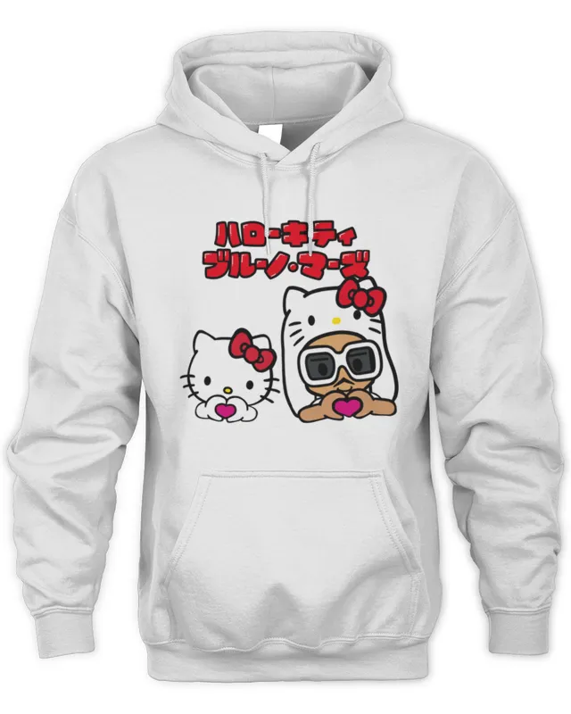 Bruno Mars X Hello Kitty New Hoodie