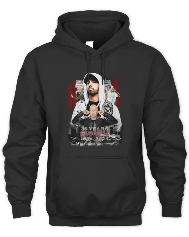 Eminem 36 Years 1985- Signature Hoodie Swea Hoodie