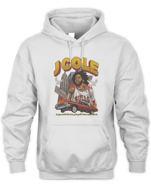 J. Cole Chicago Graphic Hoodie Swea Hoodie