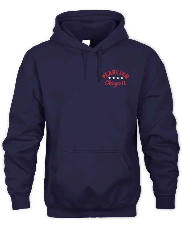 New Pearl Jam Merch US Aug 31, Tour Chicago Hoodie