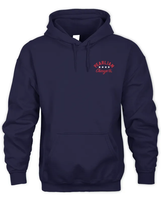 New Pearl Jam Merch Store Us Tour Chicago Hoodie