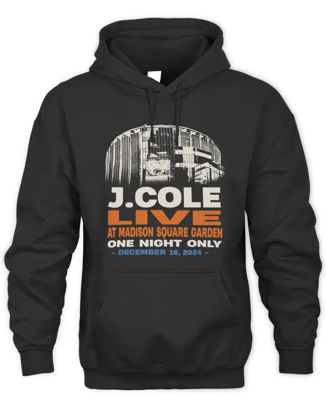 J Cole Dreamville Official Store MSG FHD 10 Year Anniversary J Cole Live Hoodie Hoodie