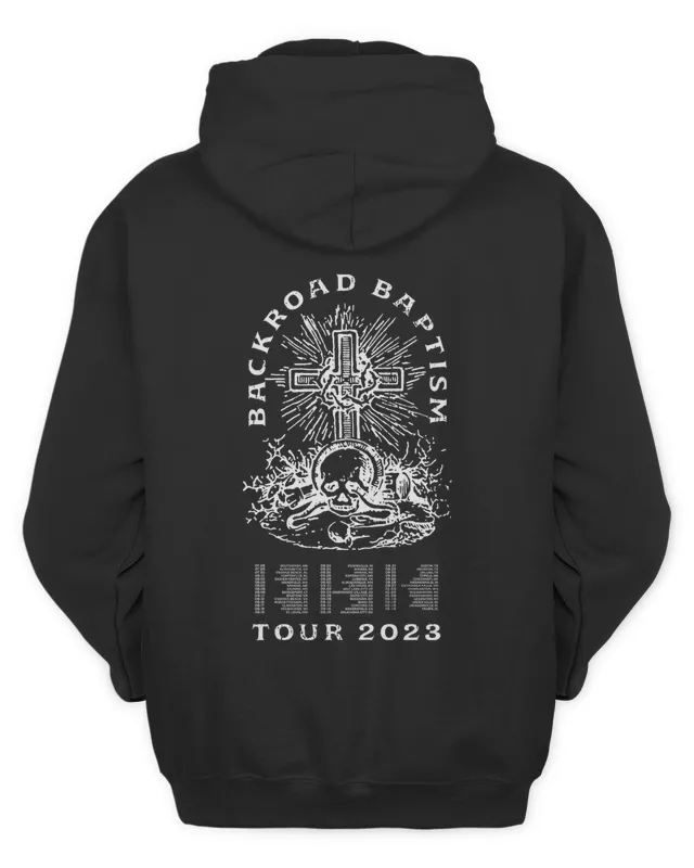 Jelly Roll Merch Unisex Backroad Baptism Tour Hoodie