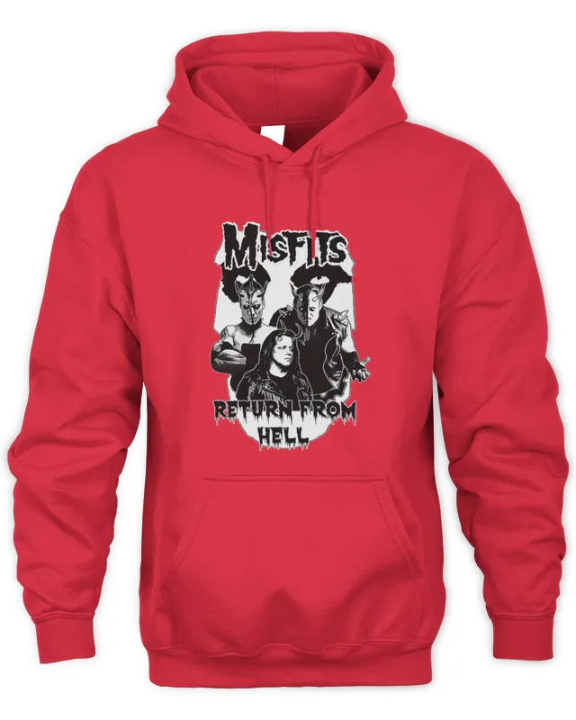 New Misfits Return From Hell Red Version s Hoodie
