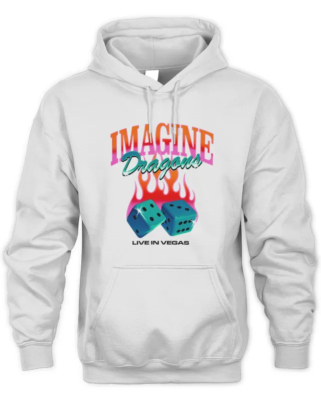 New Imagine Dragons Live In Vegas White Hoodie
