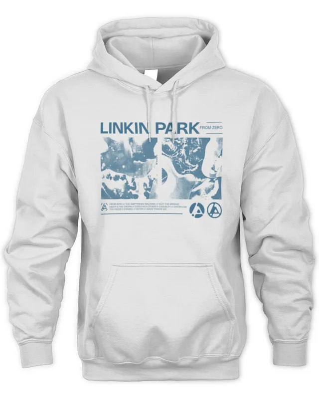 Linkin Park Merch Band From Zero Tracks Tour White Hoodie