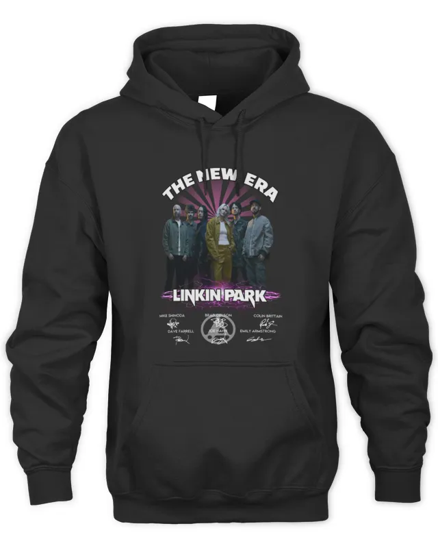 The New Era Linkin Park Band Signatures Black Hoodie