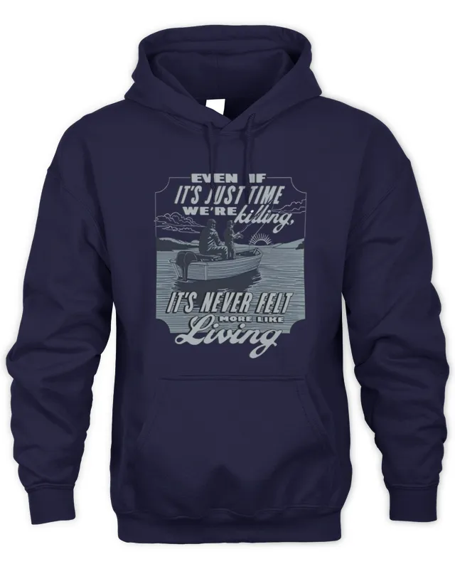 Official Luke Combs Merch Even If Navy Hoodie