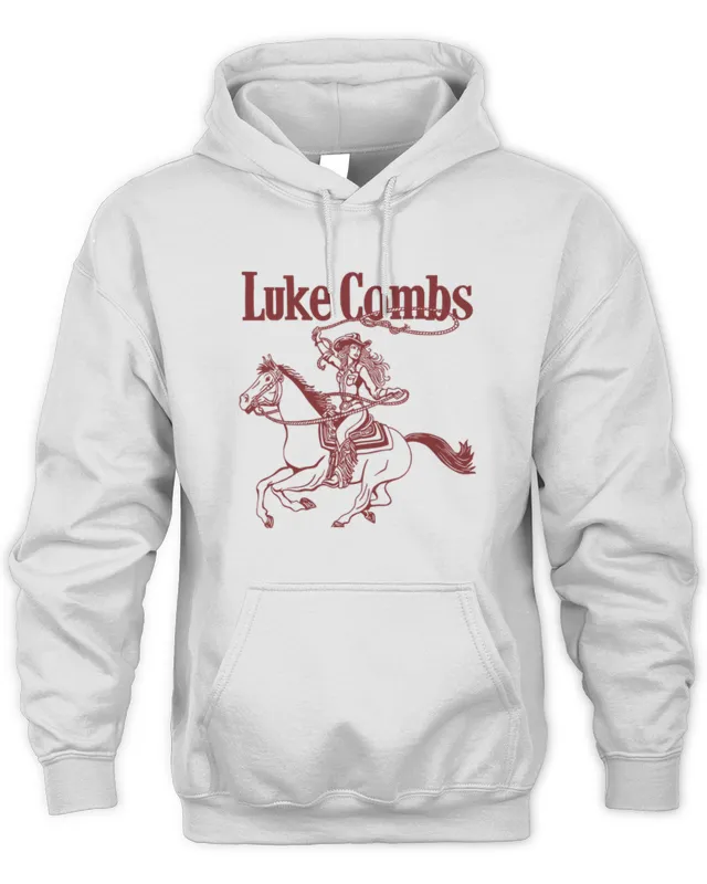 Luke Combs X Nicole Summer Lasso White Hoodie