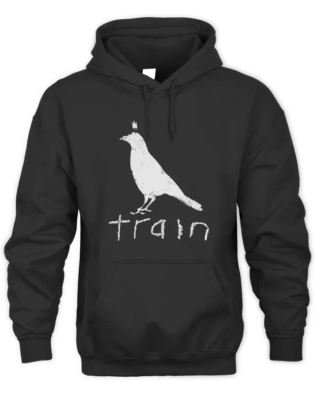 Train Rock Band White Crow Black Hoodie