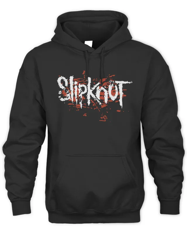 Slipknot Merch New Logo Splatter Hoodie