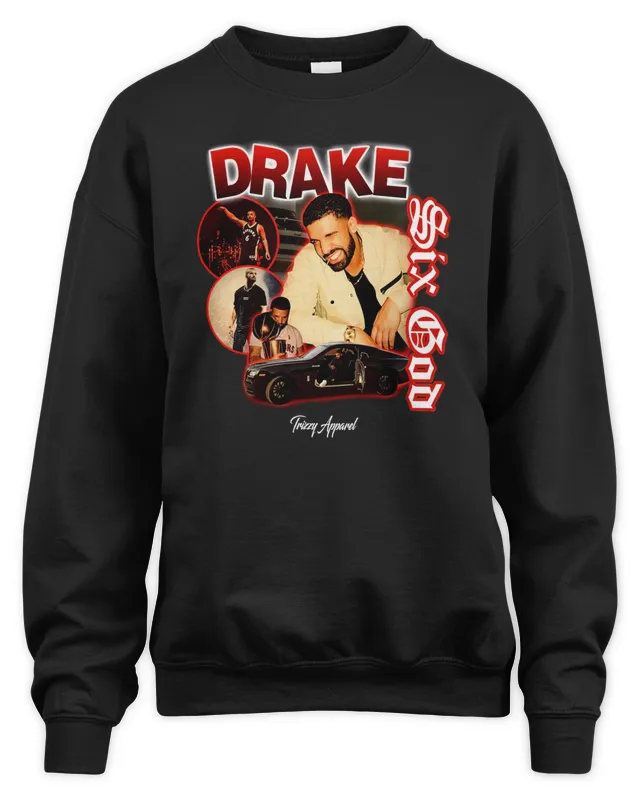 Trizzy Apparel Drake Six God Graphic Sweatshirt