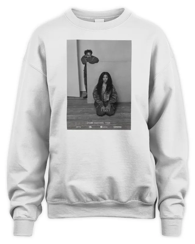 Sza Kendrick Lamar Tour Merch 2025 Grand National Tour Photo Sweatshirt