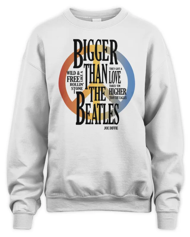 Joe Diffie Merch Joe Diffie Bigger Than The Beatles Sweatshirt