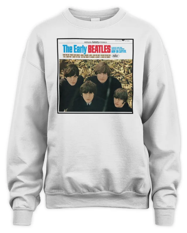 New The Beatles Official Store The Early Beatles Album Cover Sweatshirt
