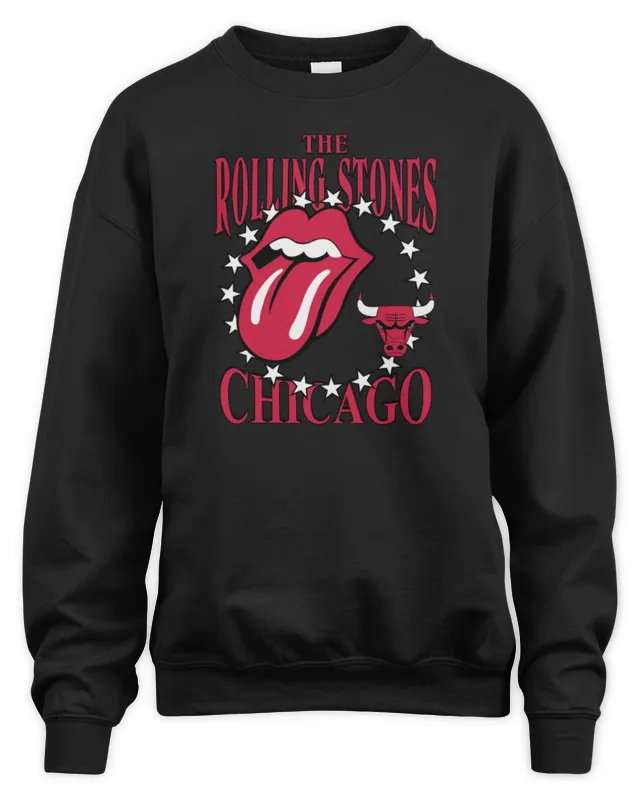 New Chicago Bulls X The Rolling Stones Merch Sweatshirt