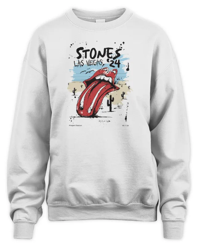 New The Rolling Stones Merch Hackney Diamonds Tour Las Vegas, Nv Sweatshirt