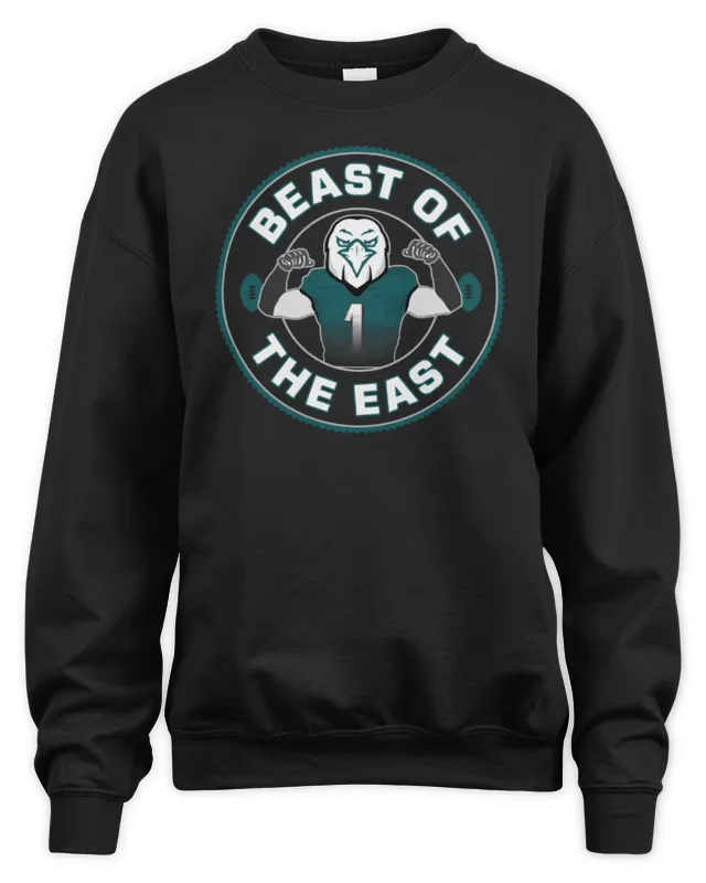 Eagles Merch Philadelphia Football Beast Of The East Sweatshirt