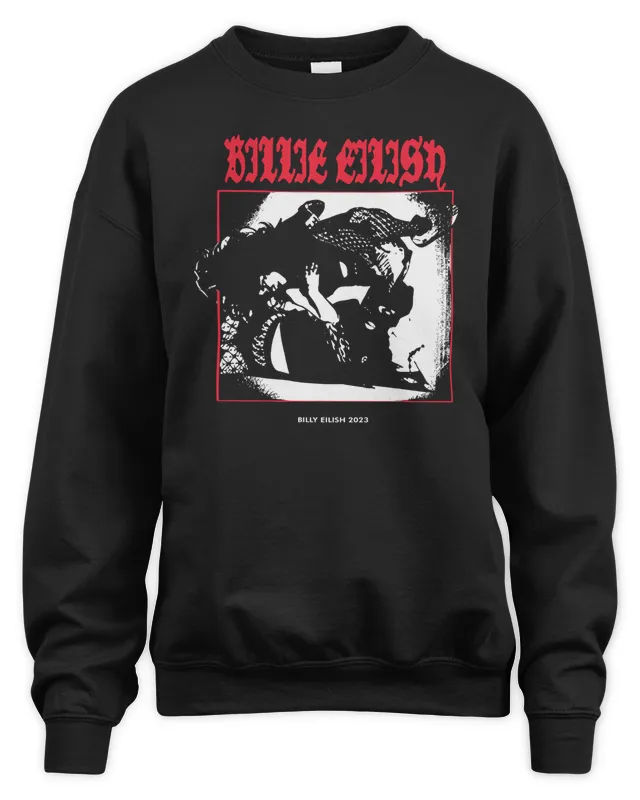 New Billie Eilish Merch Store Masked Sweatshirt