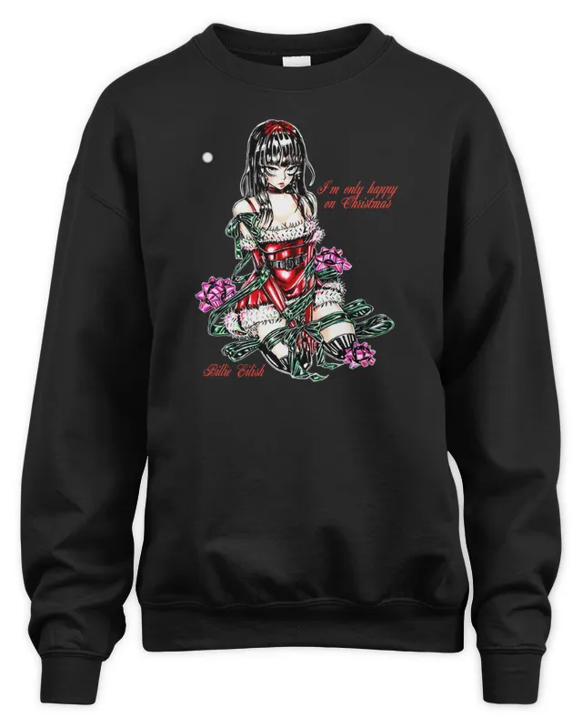 New Billie Eilish Holiday Merch Tied Up Sweatshirt