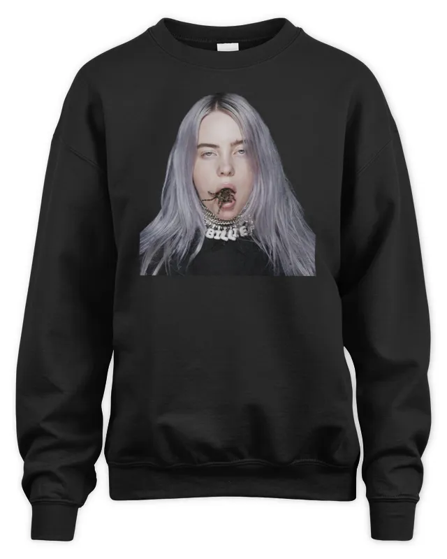 New Billie Eilish Tarantula Mouth Sweatshirt