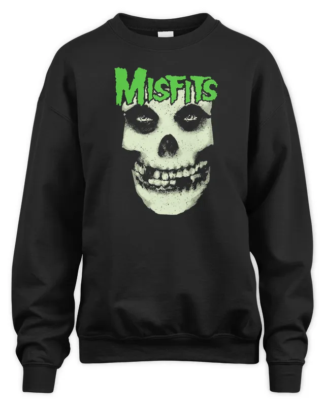 New Billie Eilish & Phoebe Bridgers Misfits Skull LOGO Green Sweatshirt