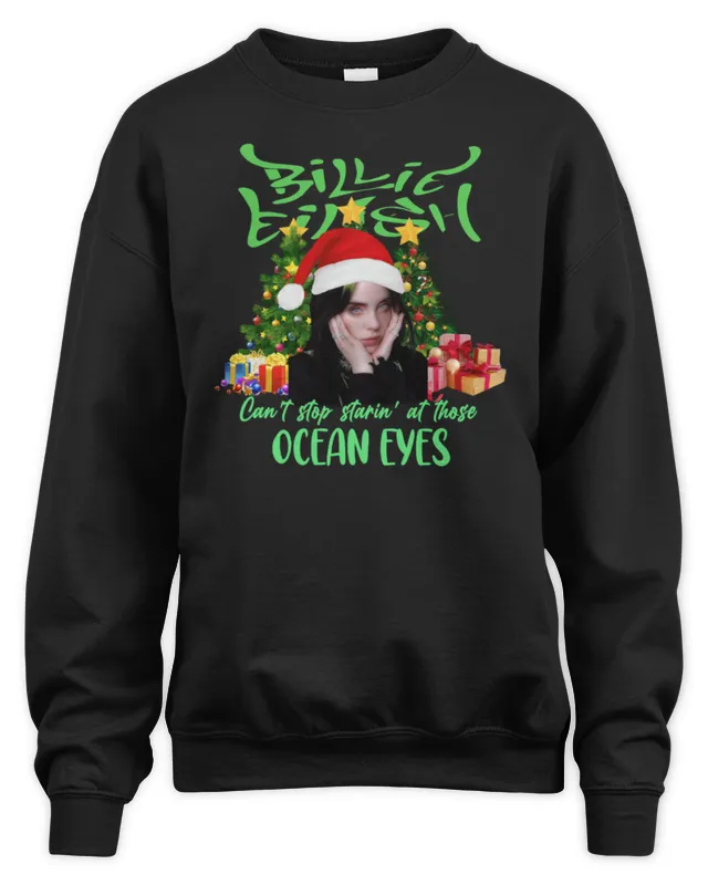 New Billie Eilish Ocean Eyes Christmas Sweatshirt